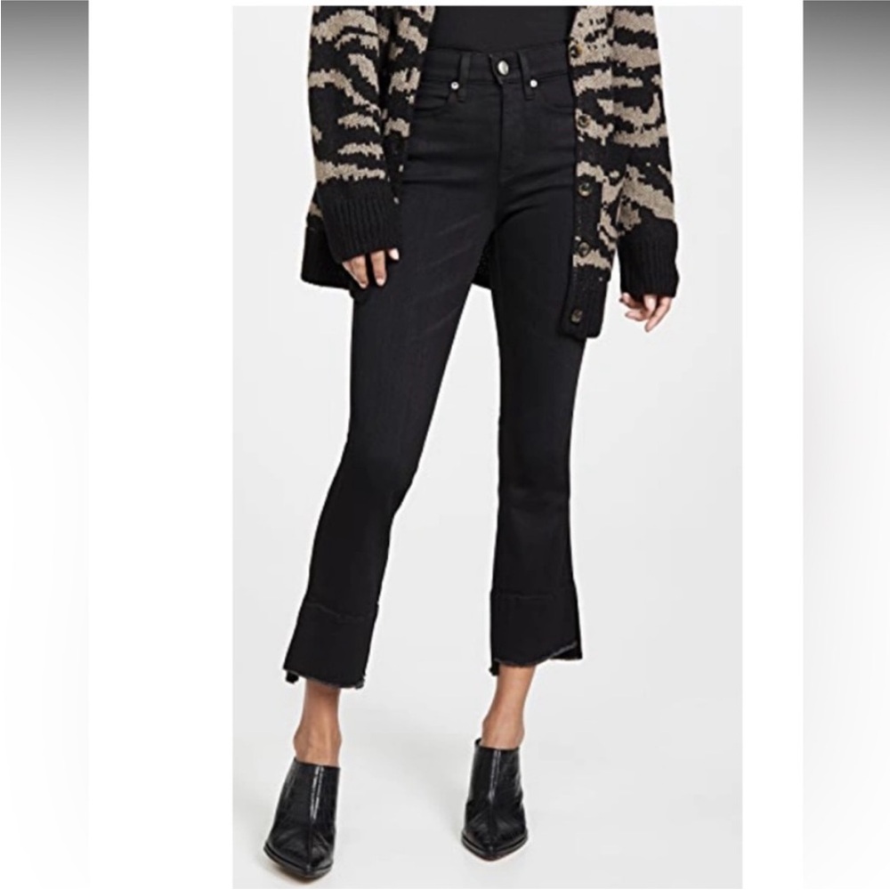 AYR The Shade Straight Crop Step Hem Jeans in Chill Uniform